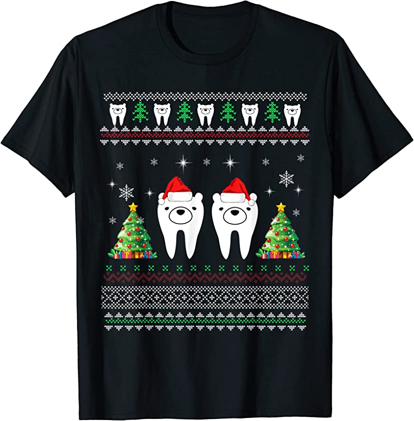 Ugly Christmas is My Two Front Teeth Funny Pajama Xmas T-Shirt