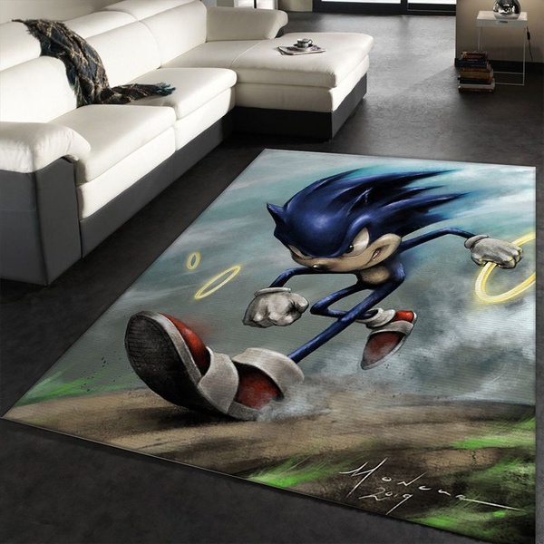 Sonic The Hedgehog IX Area Rug Living Room Rug Home Decor Floor Decor N98