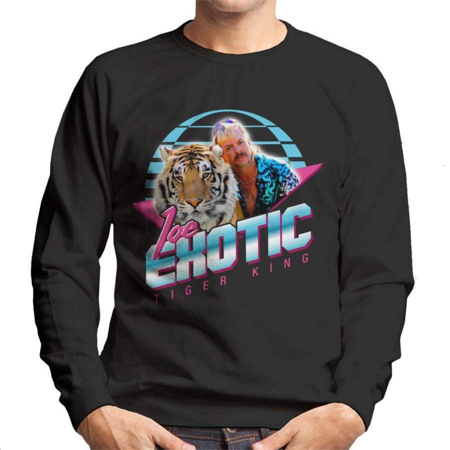 Joe Exotic 80s Retro Tiger King Men’s Sweatshirt