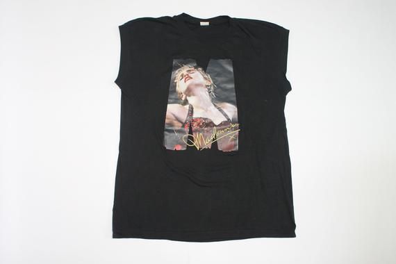 80s Madonna sleeveless shirt American author performer Dance pop rock Adult contemporary music jazz folk music Men s size S