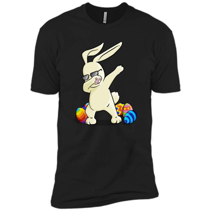 Dabbing Easter Bunny T-Shirt Bunny Happy Easter Shirt Next Level Premium Short Sleeve Tee