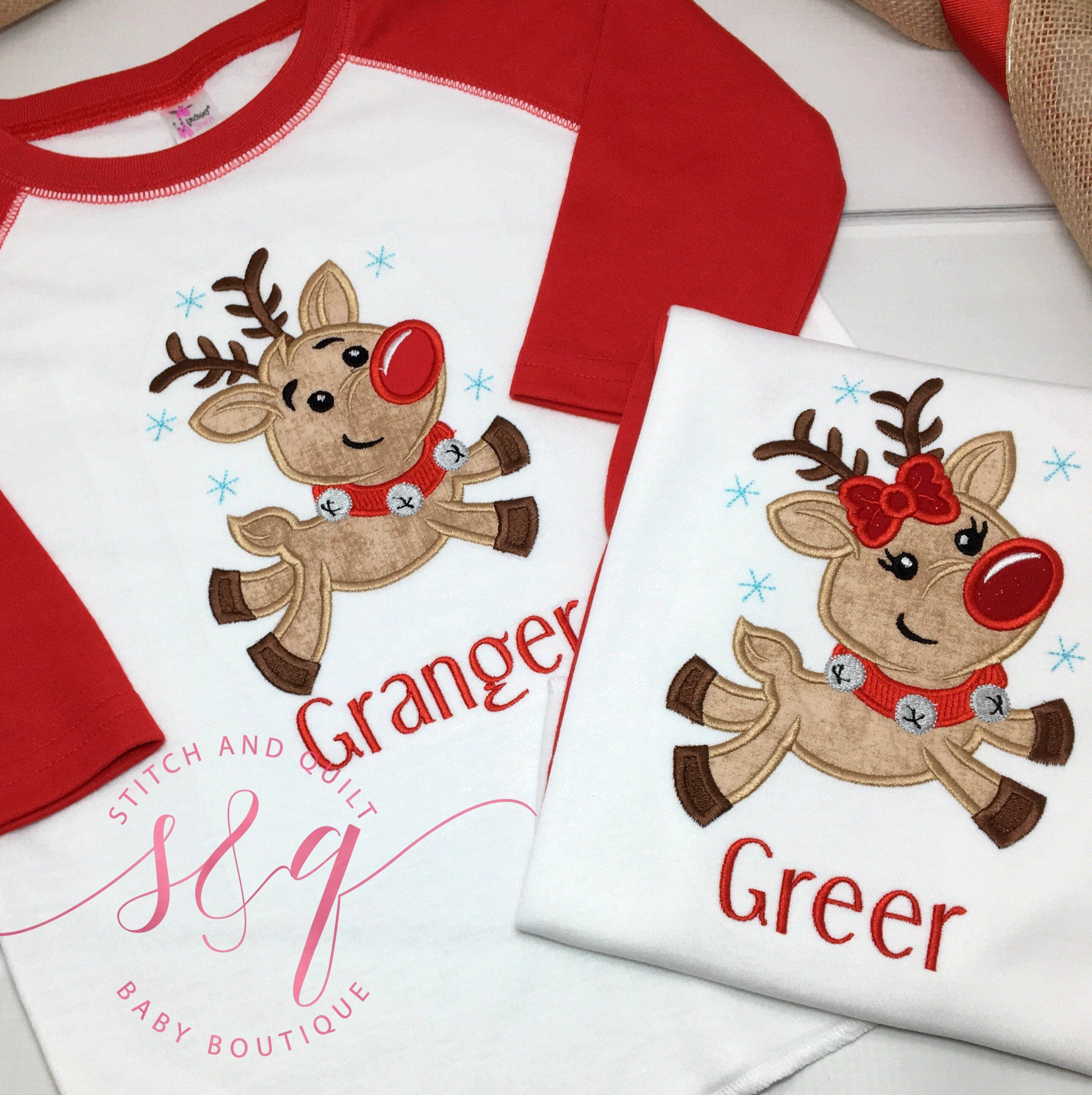 Christmas Deer, Girl And  Boys Christmas Shirt, Christmas Reindeer Stag, Toddler Christmas Shirts, Christmas Stag Shirt Best Christmas Gift