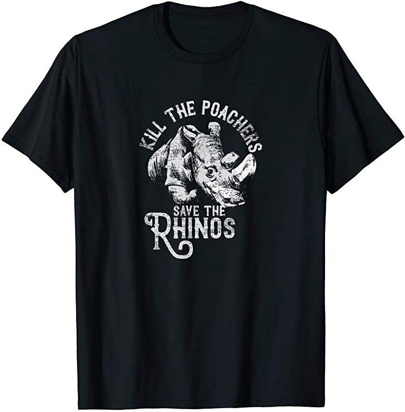 Rhino Save The Rhinos Animal Rights Ivory T-Shirt