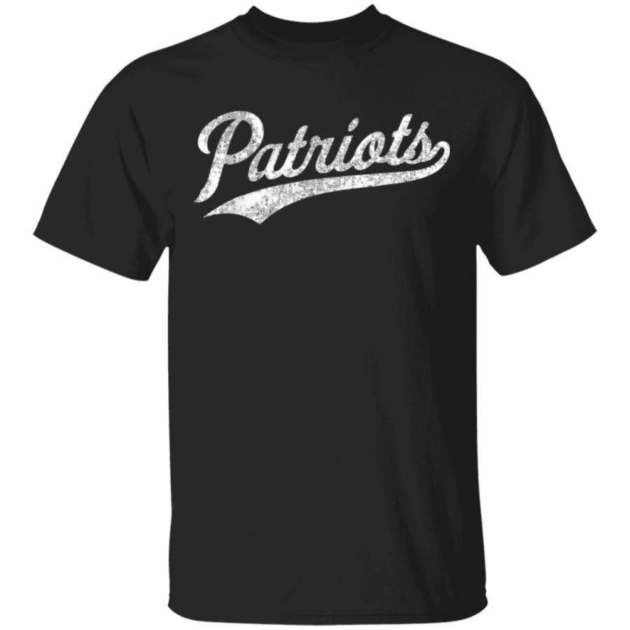 Patriots Vintage Retro Sports Name Design TShirt