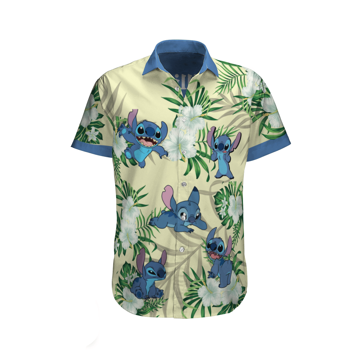 Stitch Flower For Man And Woman Print Short Sleeve Hawaii Shirt Ha27214