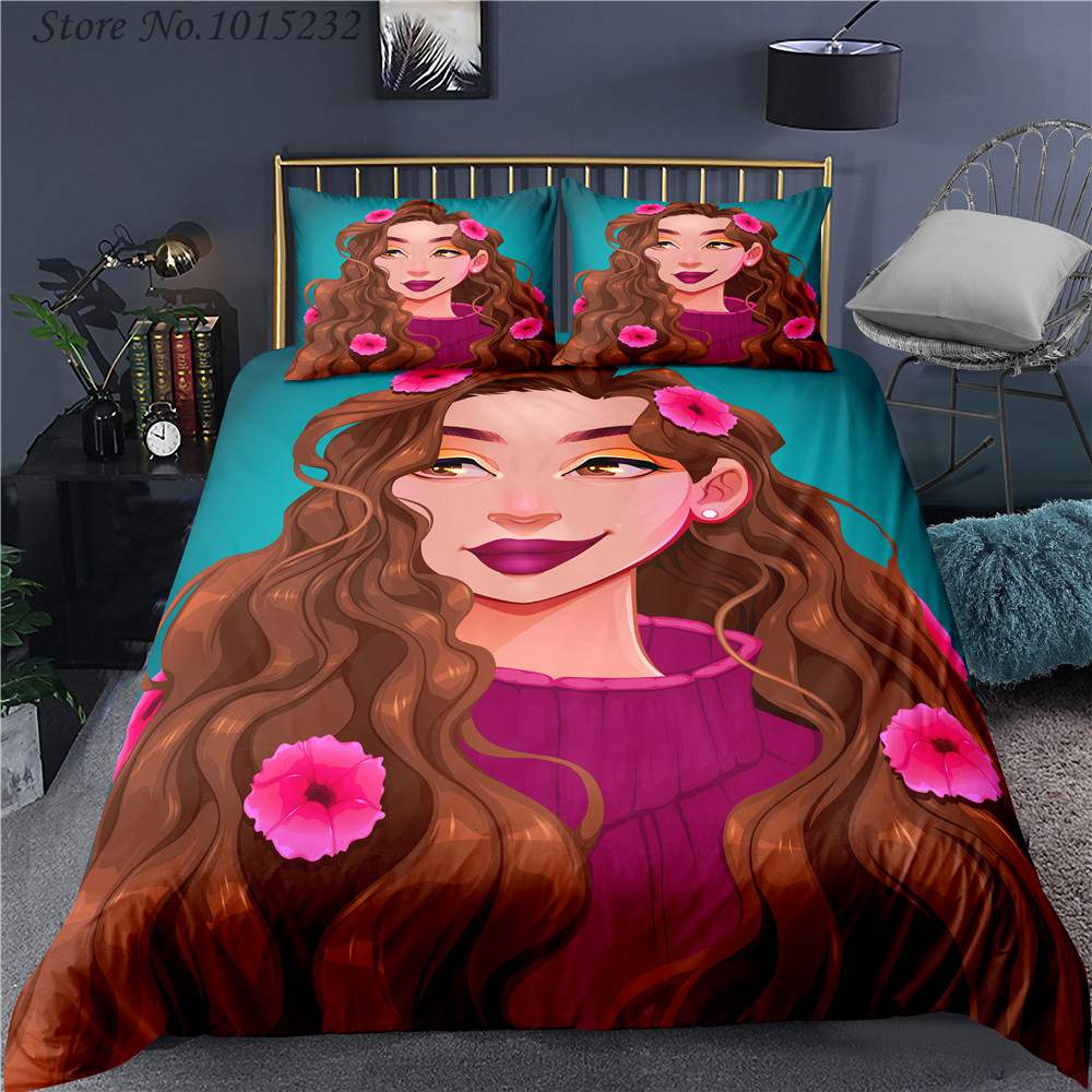 African 3D Printed Bedding Set Duvet Covers Pillowcases Set Bedclothes Bed 04