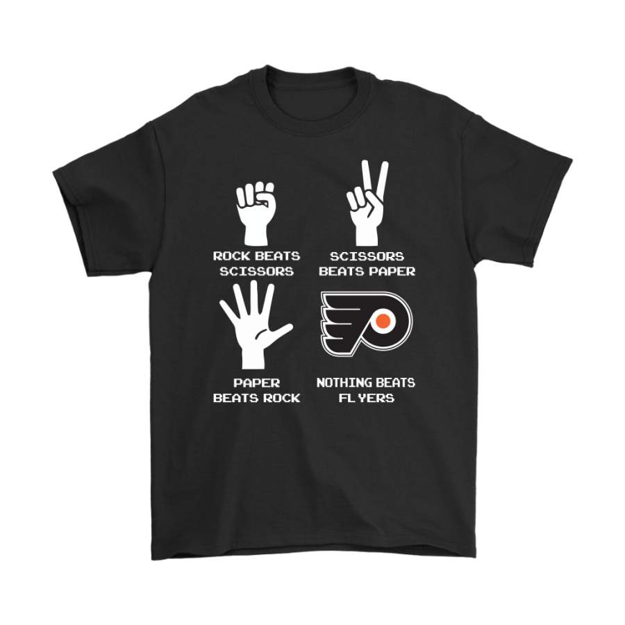 Rock Paper Scissors Nothing Beats The Philadelphia Flyers Shirts