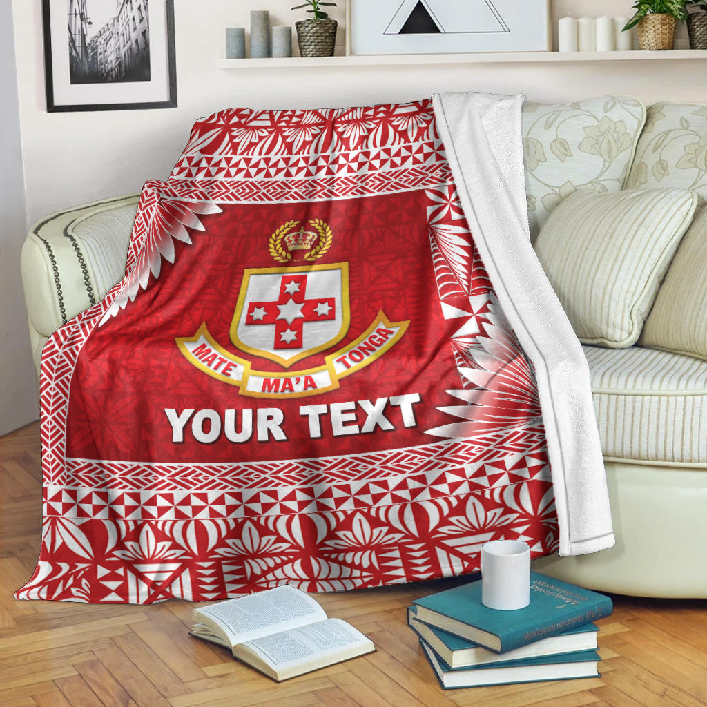 (Custom Personalised) Tonga Kolisi Tonga College Premium Blanket Simplified Version Lt8