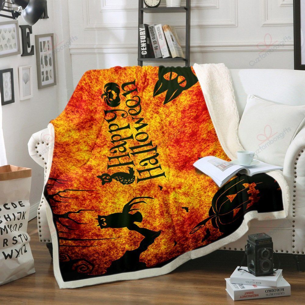 Animal In Happy Halloween GS-LD1510MT Fleece Blanket