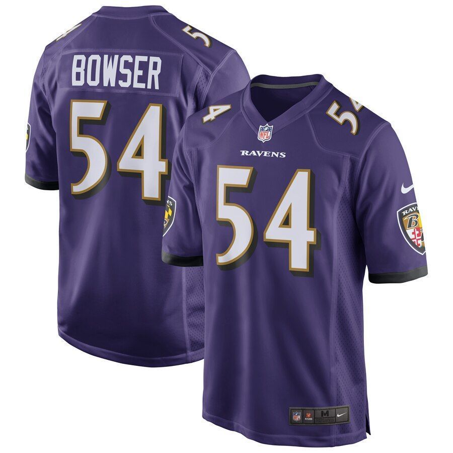 Tyus Bowser Baltimore Ravens NFL Draft Game Jersey Purple 2019