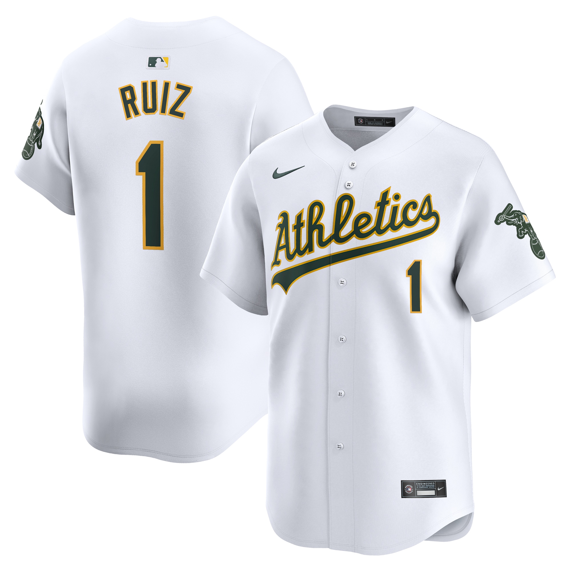 Esteury Ruiz Oakland Athletics Home Limited Player Jersey – White