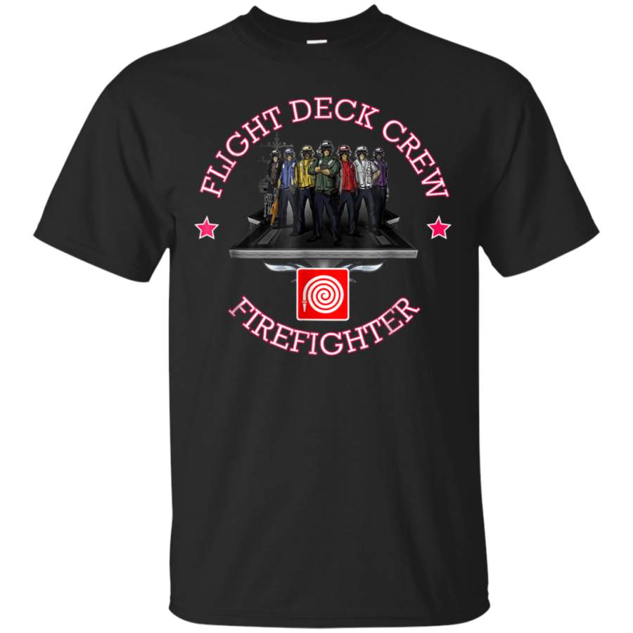 AGR AIRCRAFT CARRIER FIREFIGHTER FLIGHT DECK CREW T-SHIRT