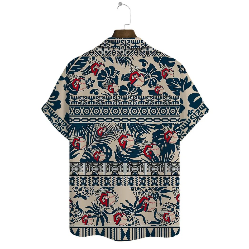 Cleveland Guardians Hawaiian Shirt Tribal Print