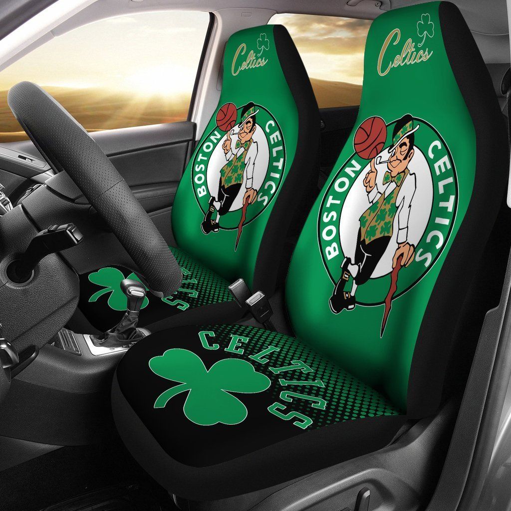 Boston Celtics Car Seat Covers (Set Of 2)
