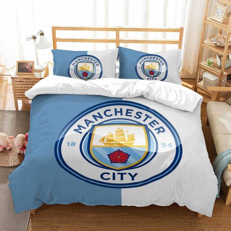 3D Customize Man City Et Bedroomet Bed3D Customize Bedding Set Duvet Cover SetBedroom Set Bedlinen