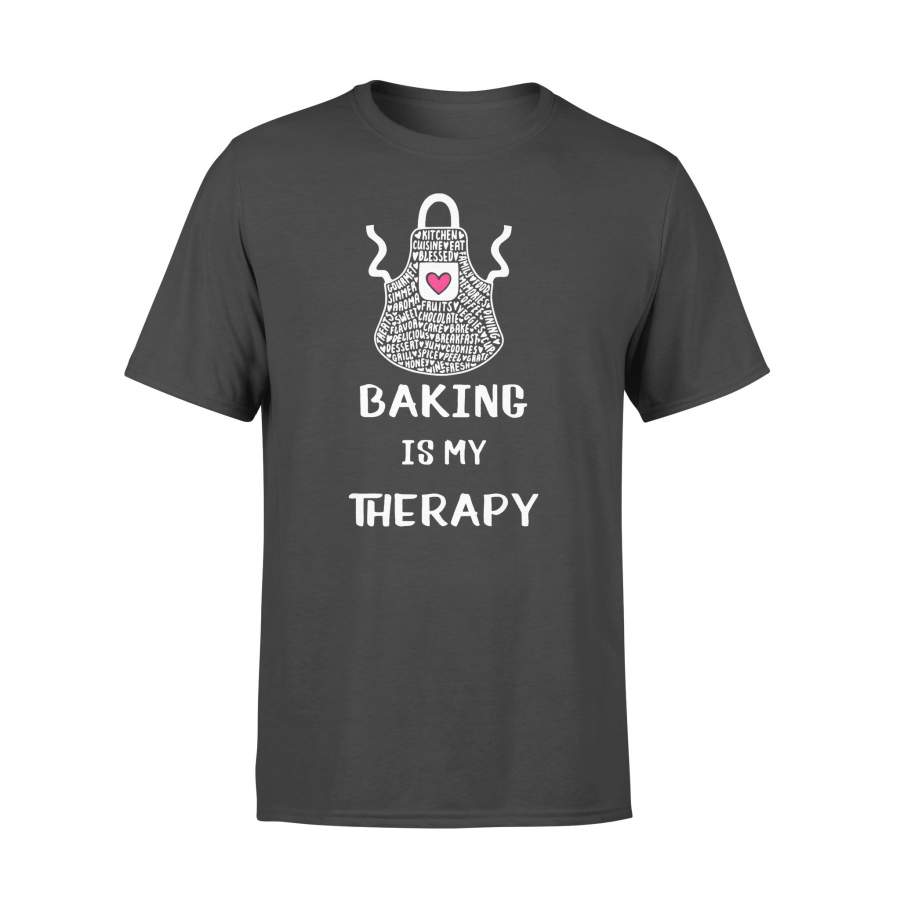 Baking Is My Therapy Heart T-shirt