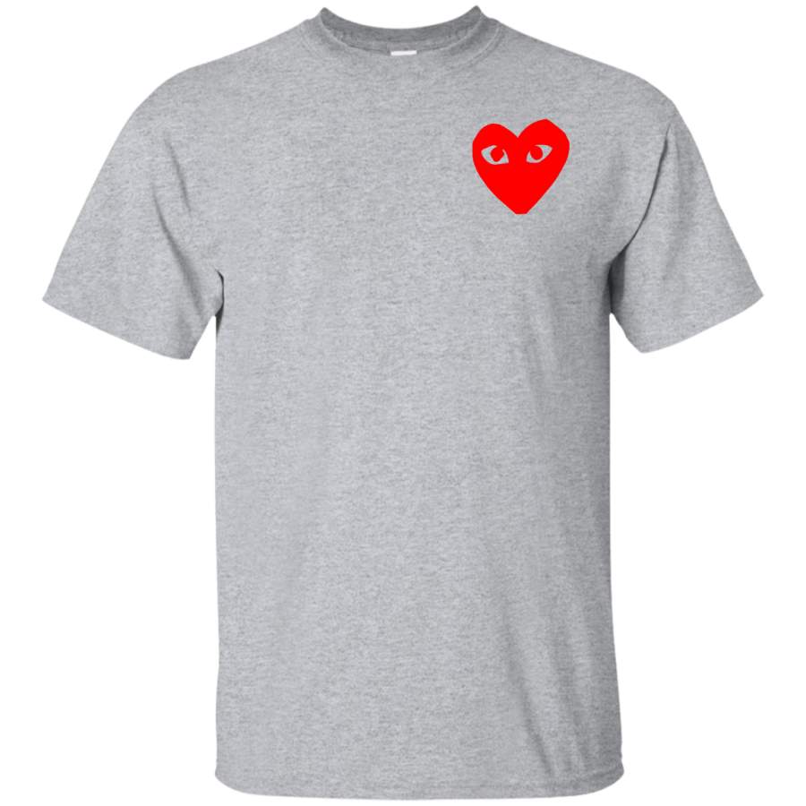 AGR Commes Des Garcons Heart Mens Cotton T-Shirt