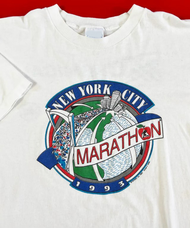 Vintage 1993 New York City Marathon Tee Shirt Outfits