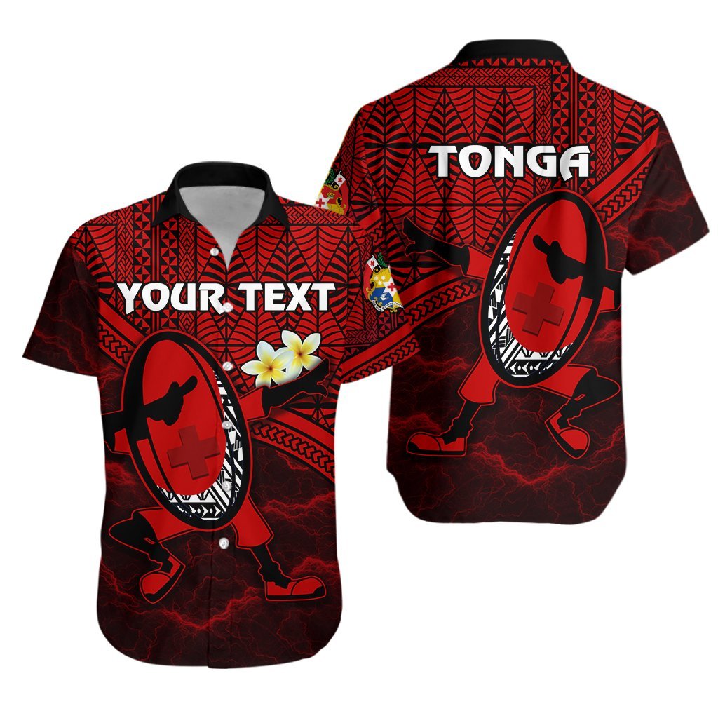 (Custom Personalised) Tonga Rugby Hawaiian Shirt Dab Trend Creative