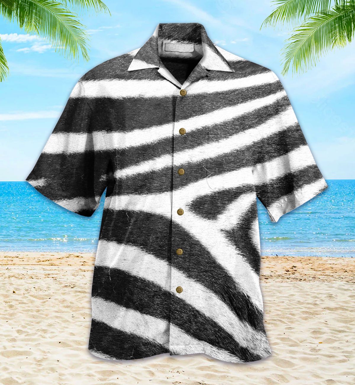 Copy Of Zebra Print Hawaiian Shirt 2