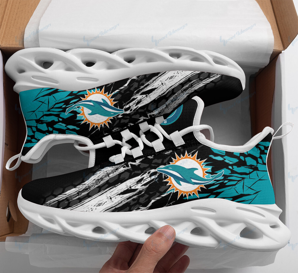 Miami Dolphins Yezy Running Sneakers Bg84