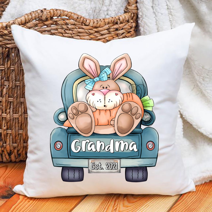 Grandma Est Bunny Cute Easter Indoor Pillow