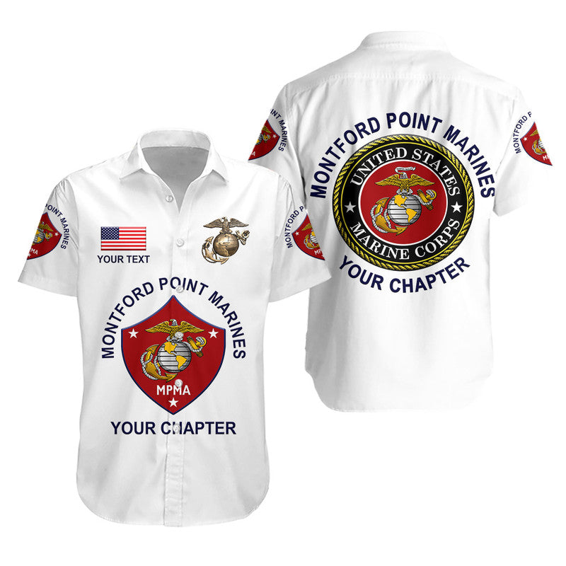 (Custom) Montford Point Marines Hawaiian Shirt African-American Marine Corps Original – White Lt8