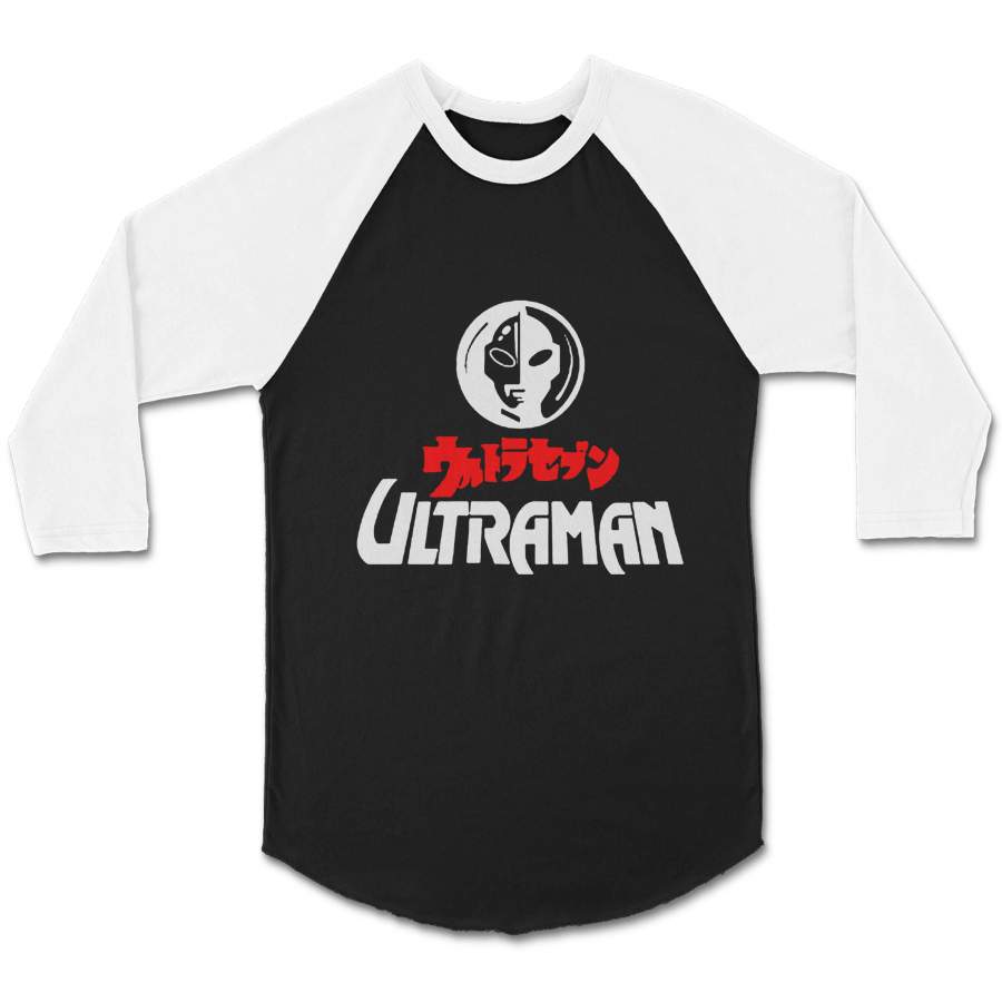 Ultraman Graphic Japanese Vintage Gifts For Her Superhero Oldschool CPY Unisex 3/4 Sleeve Baseball Tee T-Shirt