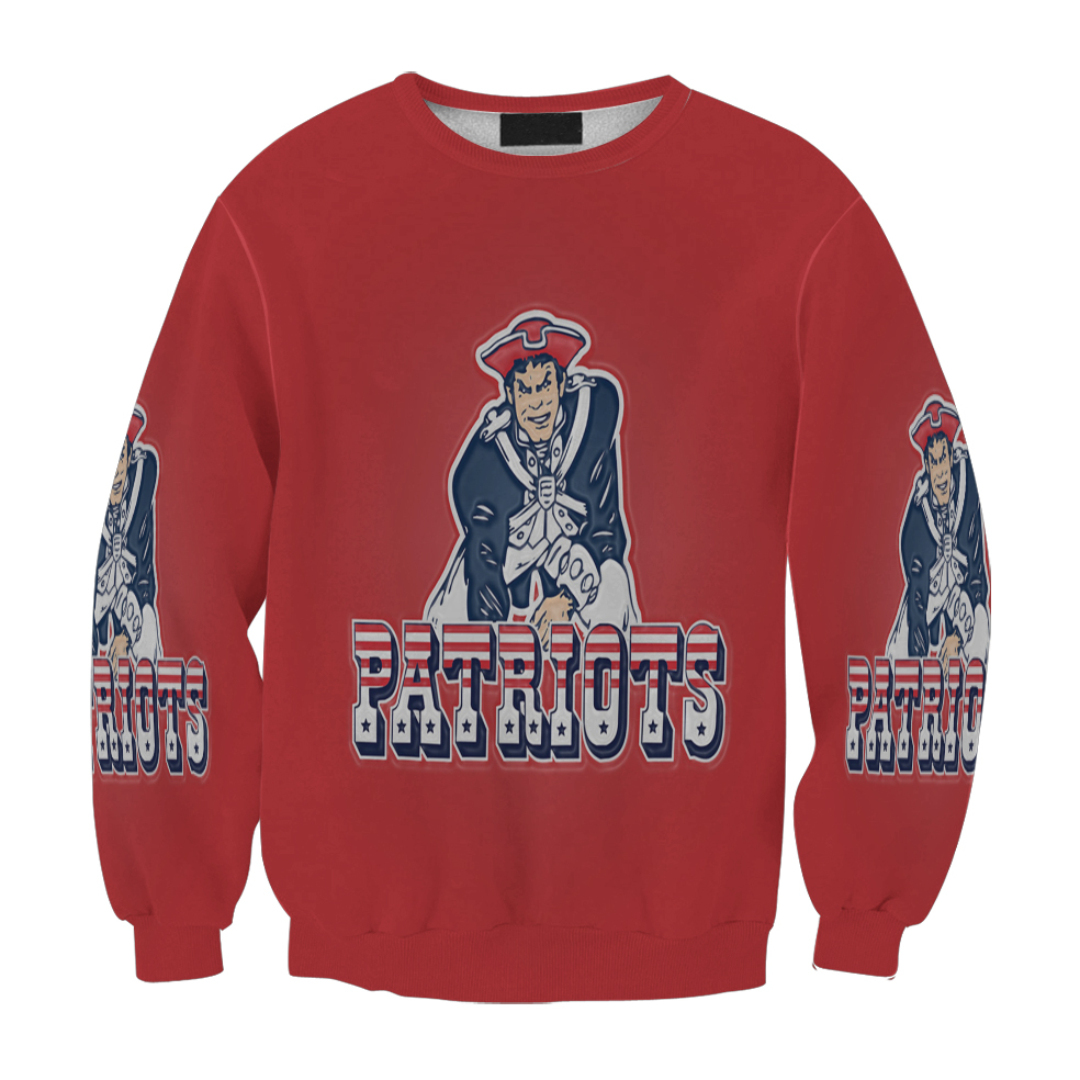 New England Patriots Pat Red Gift For Fan 3D Full Printing Sweatshirt