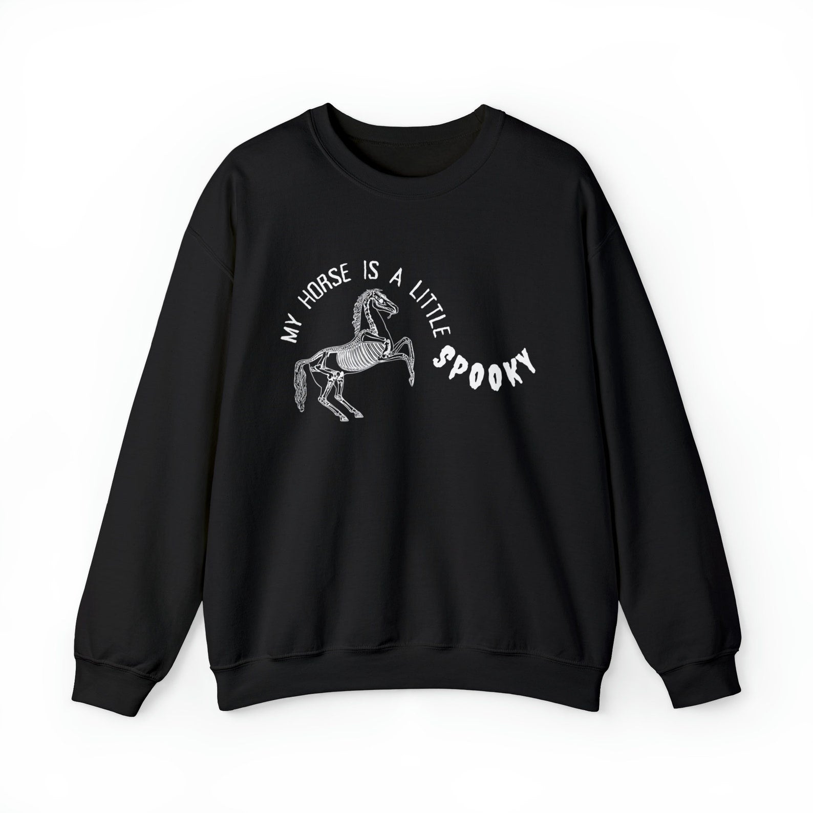 Fall Horse Sweatshirt Halloween 2D Crewneck Sweatshirt All Over Print Sweatshirt For Women Sweatshirt For Men Sws4278