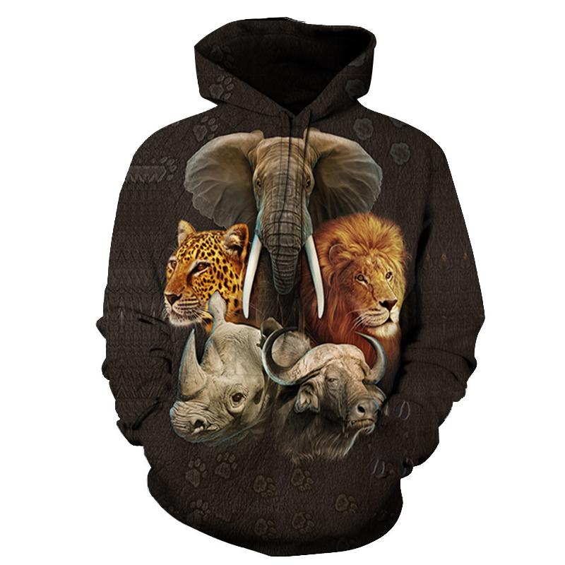 Animal Native American All Over Hoodie  Lt10