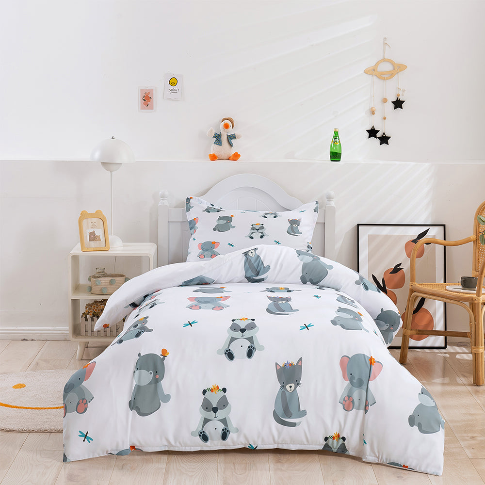 3D Cartoon Animal Cute Quilt Cover Set Bedding Set Duvet Cover Pillowcases 399