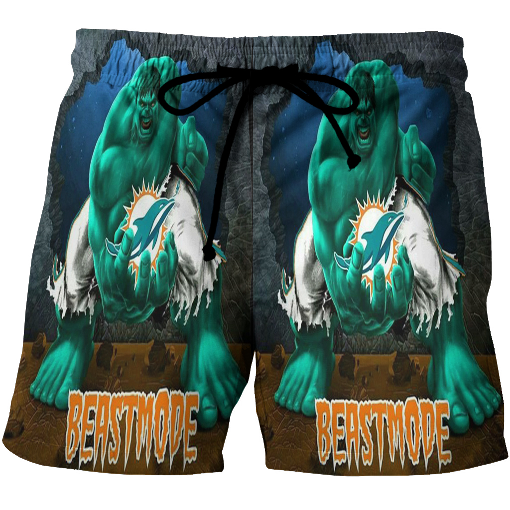 Miami Dolphins Best Mode 3D All Over Print Summer Beach Hawaiian Short