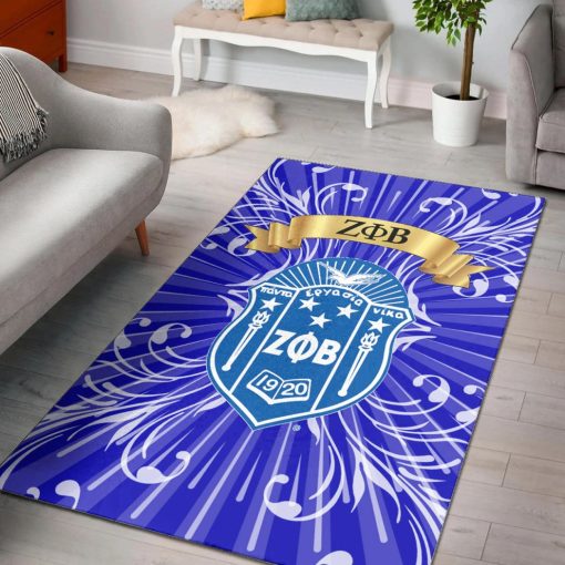 Zeta Phi Beta Sorority Vintage Style Rectangle Rug