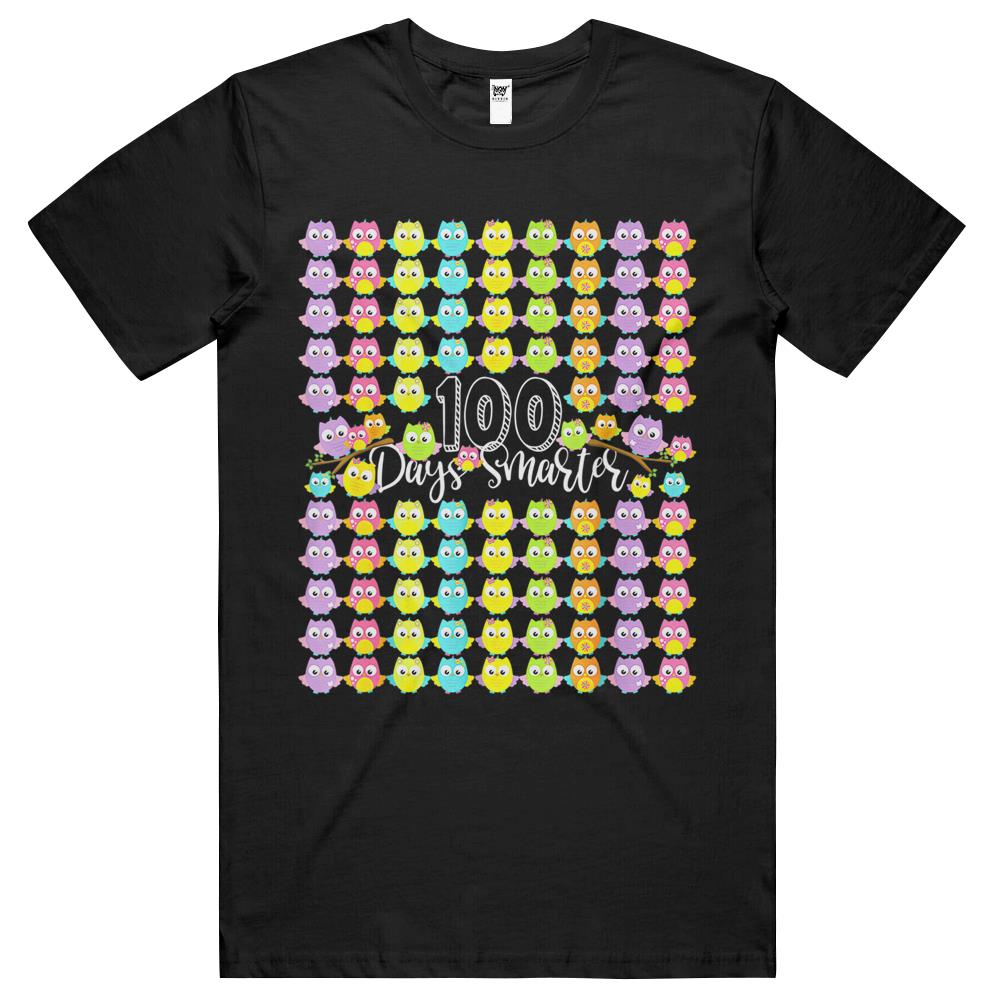 100 Days Smarter- 100Th Day Of School Owl & Teachers Gift T Shirts