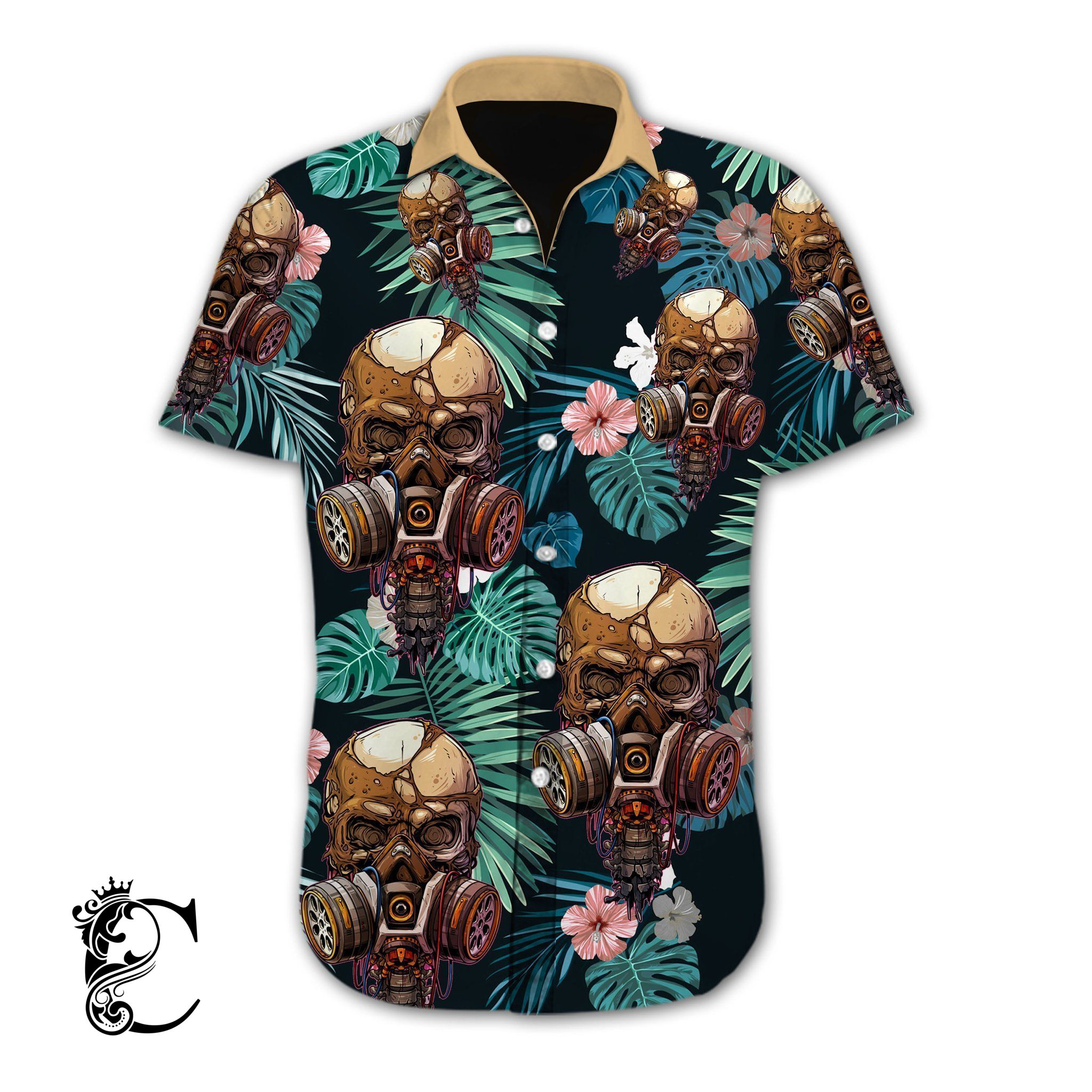 Beach Shirt Discover Cool Skull – Hawaiian Shirt- Td256- Chillicothemall