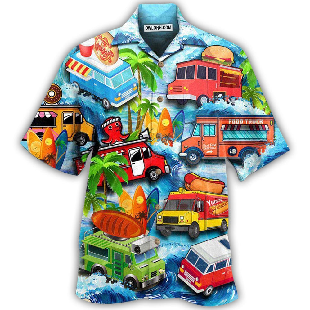 Truck Food Life Is Better With Food Truck – Hawaiian Shirt  – Owl Ohh