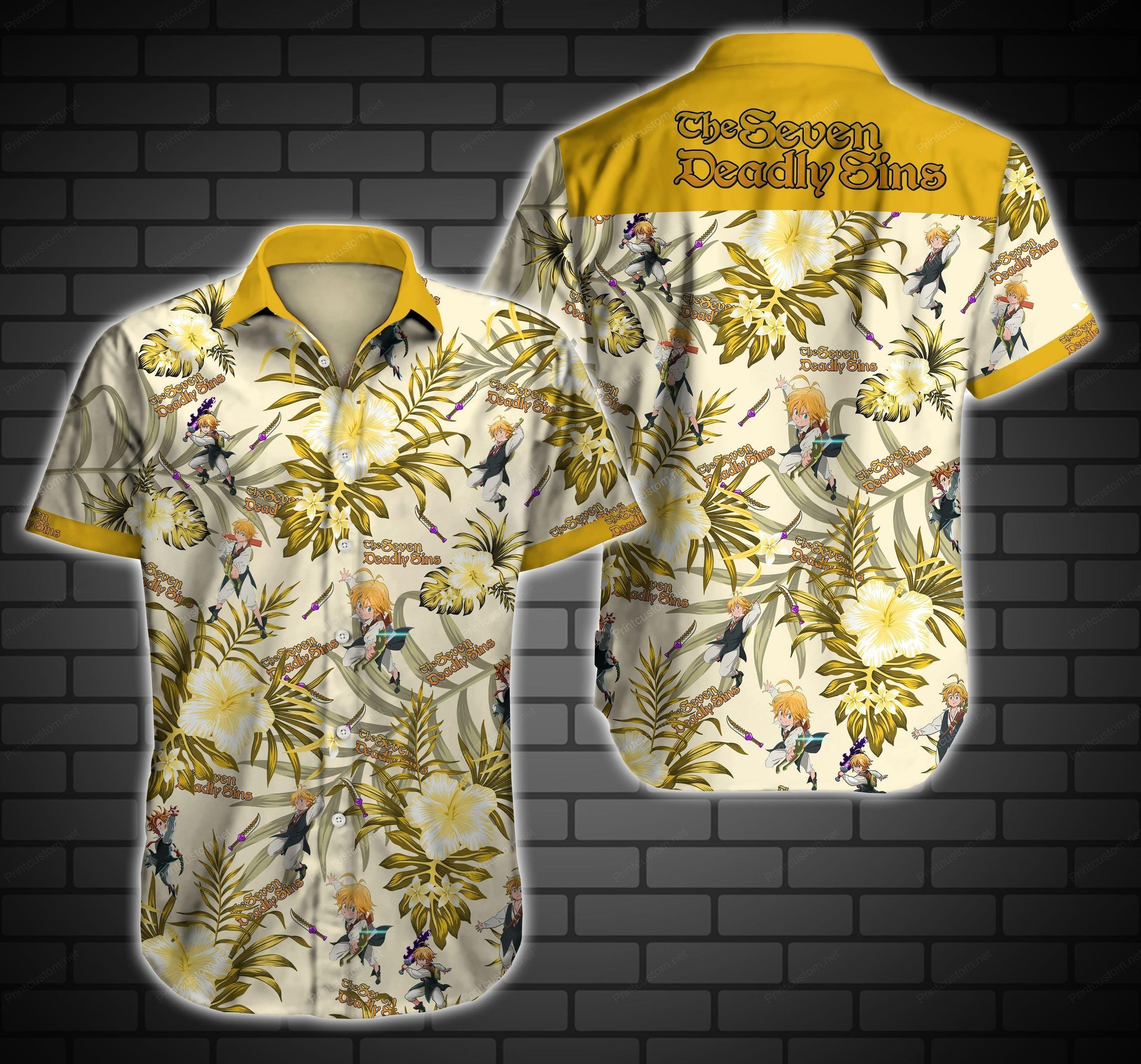 Seven Ds Hawaiian Shirt Summer Button Up For Men Beach Wear Short Sleeve Hawaiian Ha22163