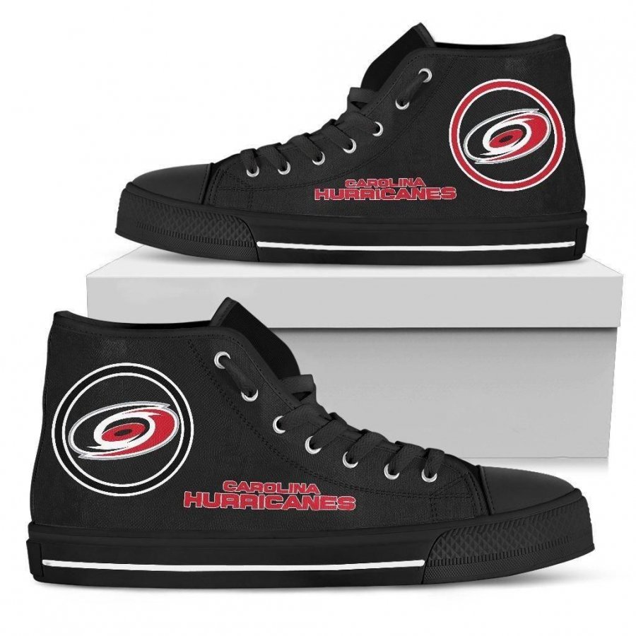 Circle Logo Carolina Hurricanes High Top Shoes #446