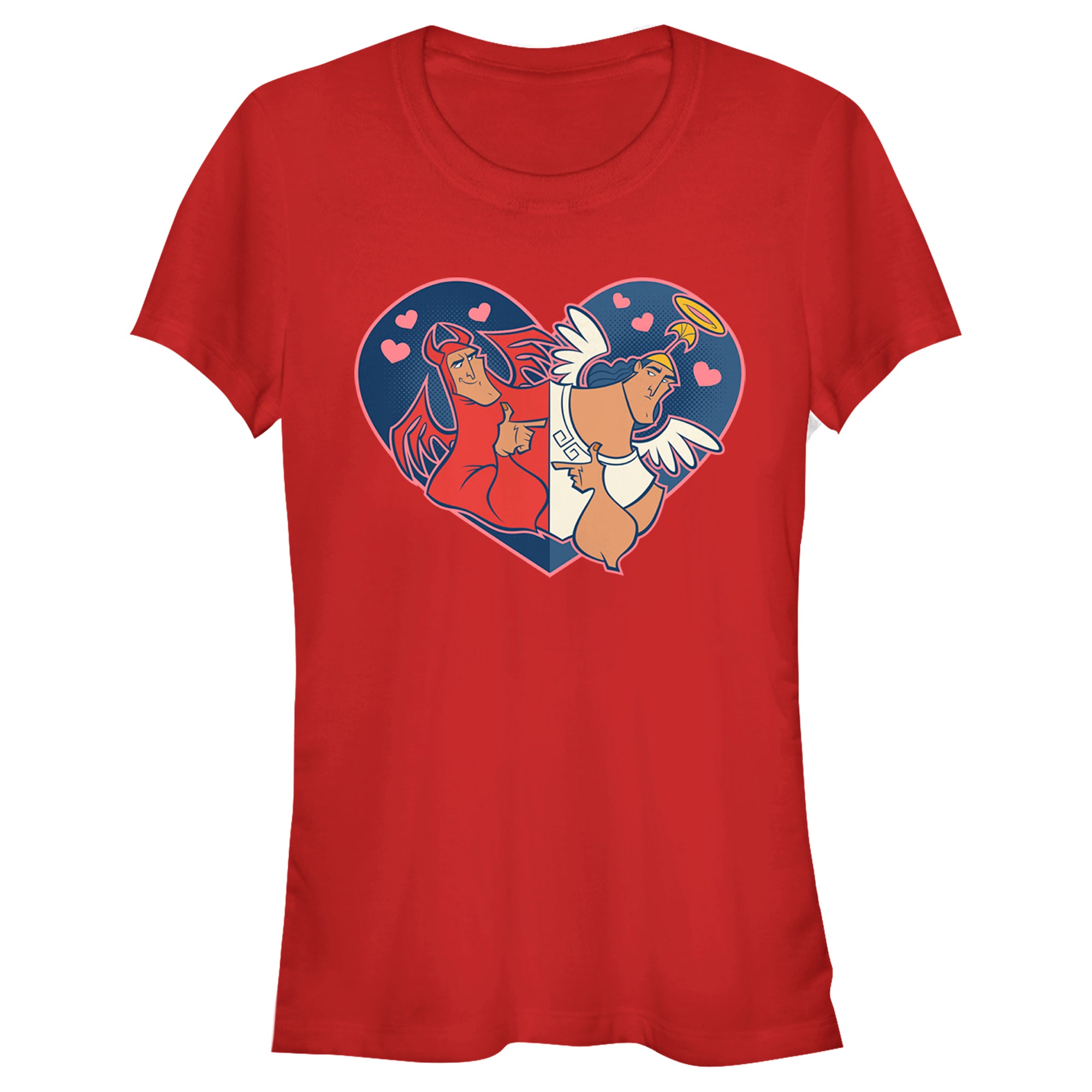 The Emperor’S New Groove Junior’S Angel And Devil Kronk  T-Shirt