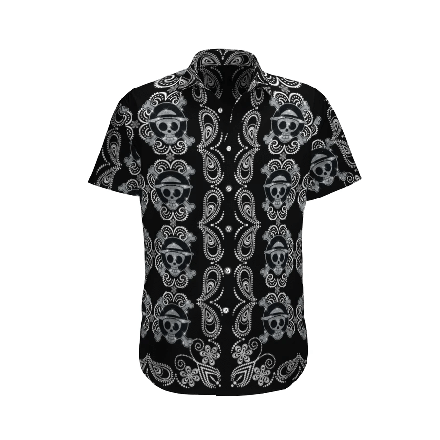 Luffy Skull Hawaii Shirt Unisex Adult Ha39979