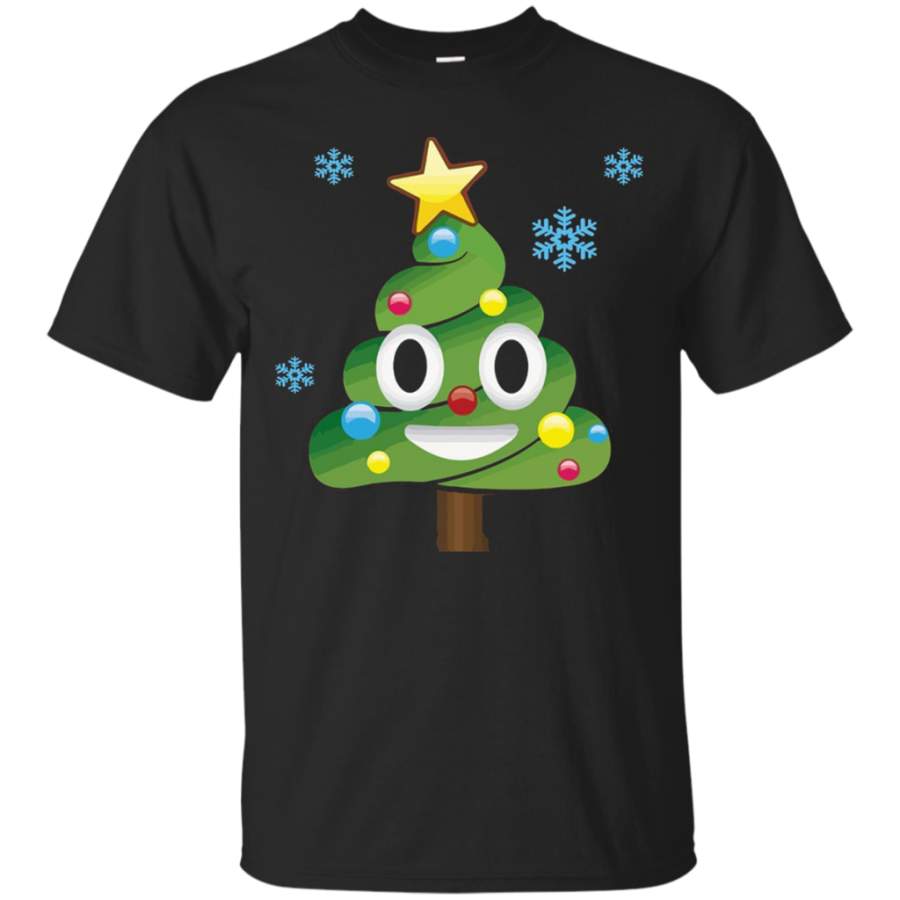 Christmas Tree Poop Emoji Cute Shirt