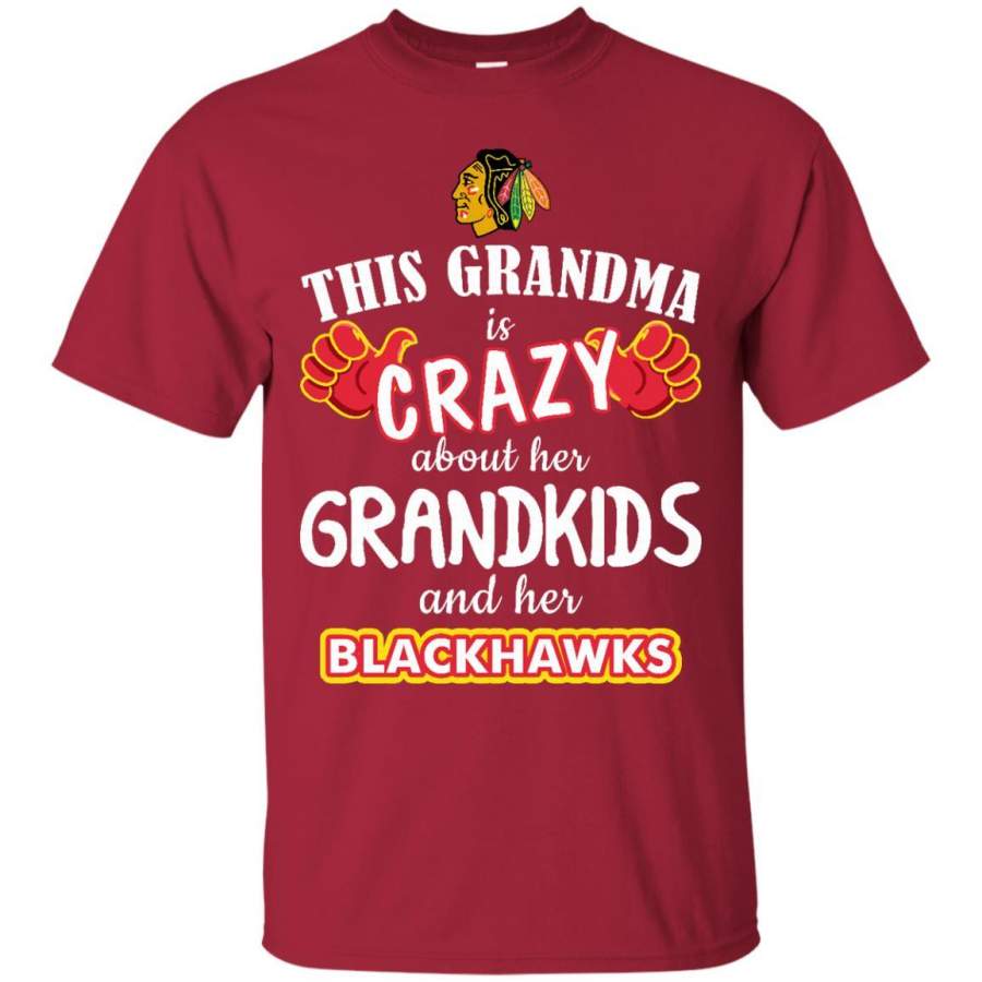 This Grandma Is Crazy About Her Grandkids And Her Chicago Blackhawks T Shirts