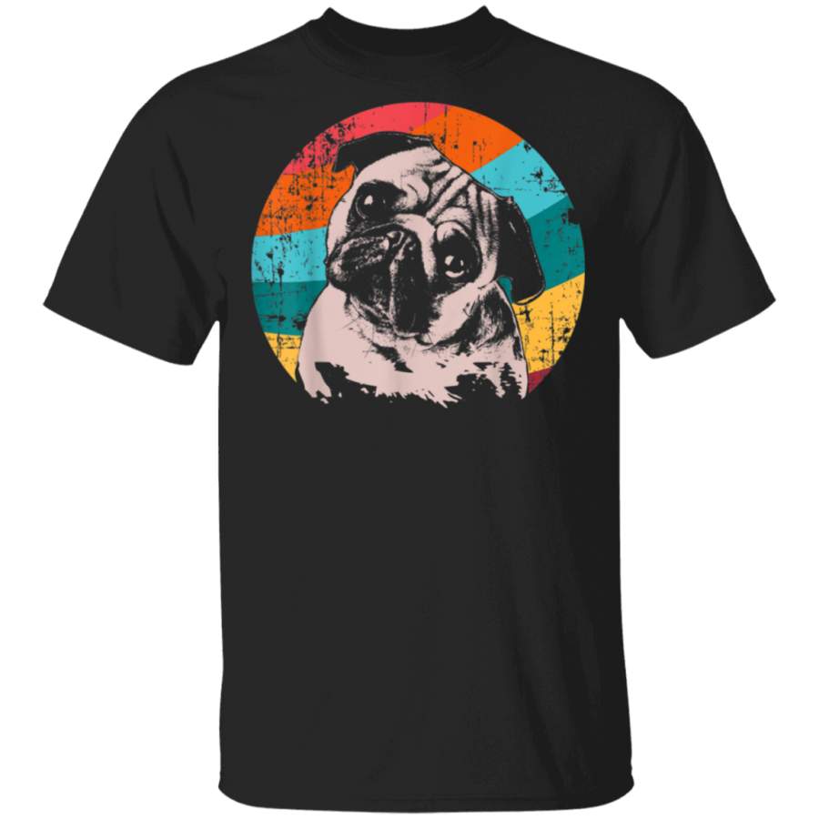 Pug Vintage Style TShirt Gift Idea