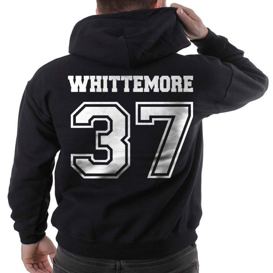 Whittemore 37 White Ink on Back Beacon hills lacrosse Pullover Hoodie