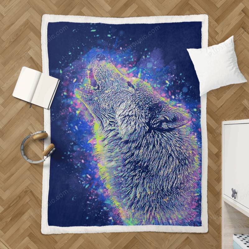 Wolf – Animal & Nature Sherpa Fleece Blanket