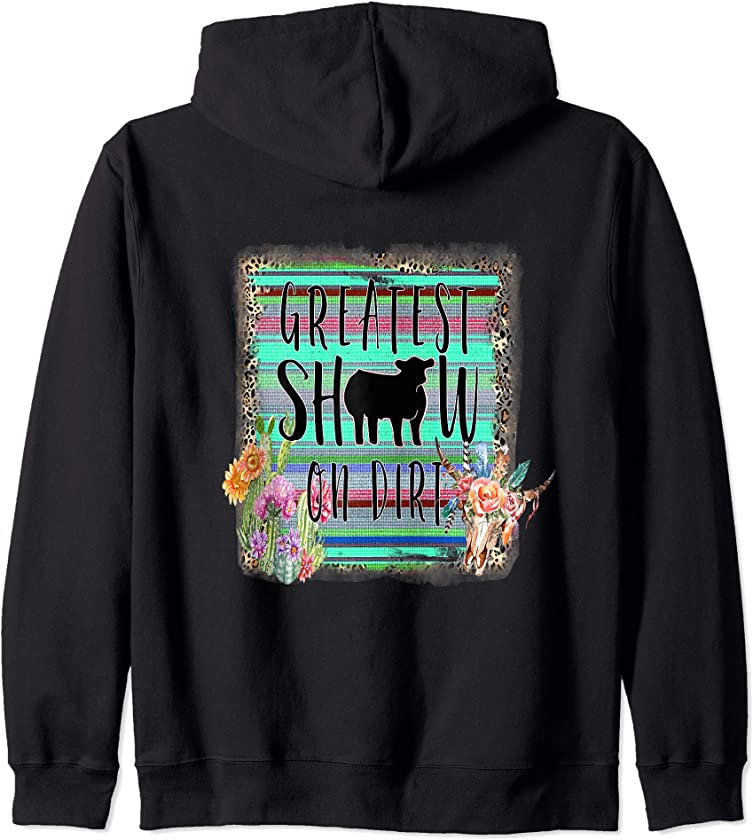 4H FFA Livestock Show County Fair Showing Animals Gift Zip Hoodie