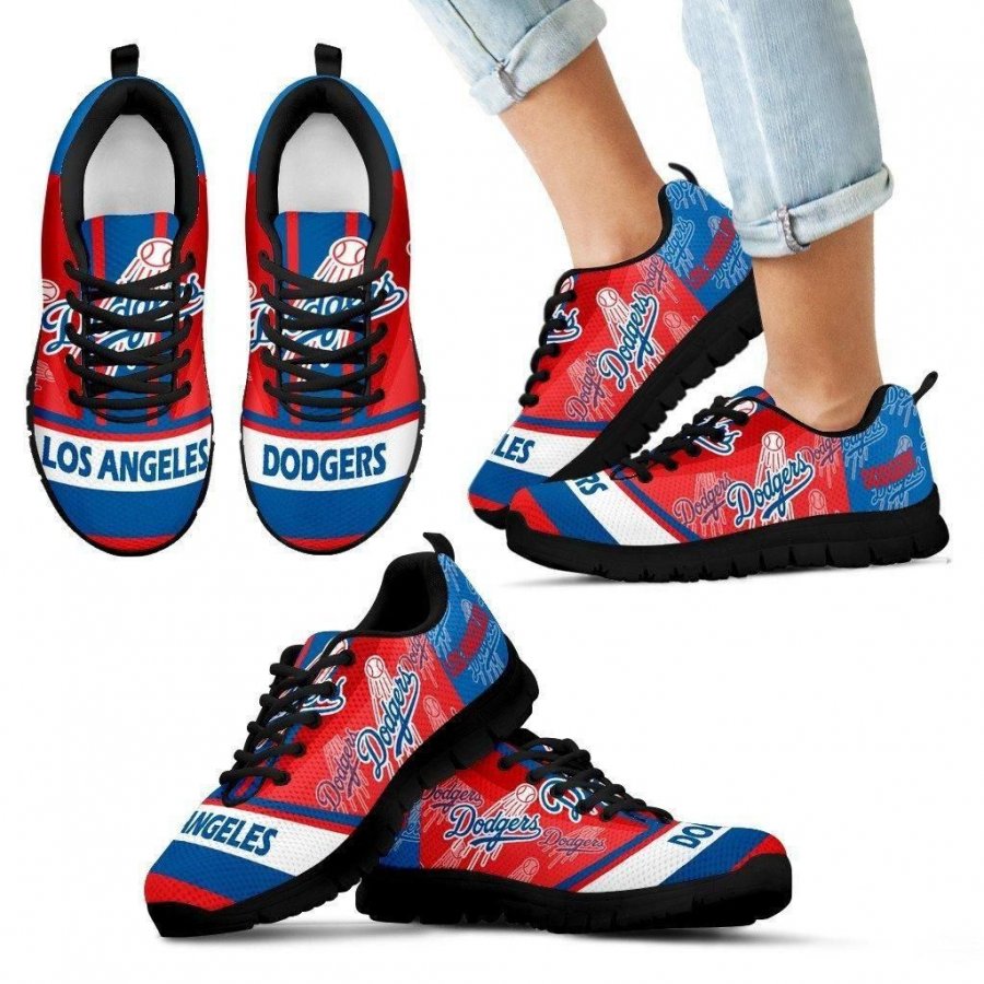 Three Impressing Point Of Logo Los Angeles Dodgers Sneakers #113