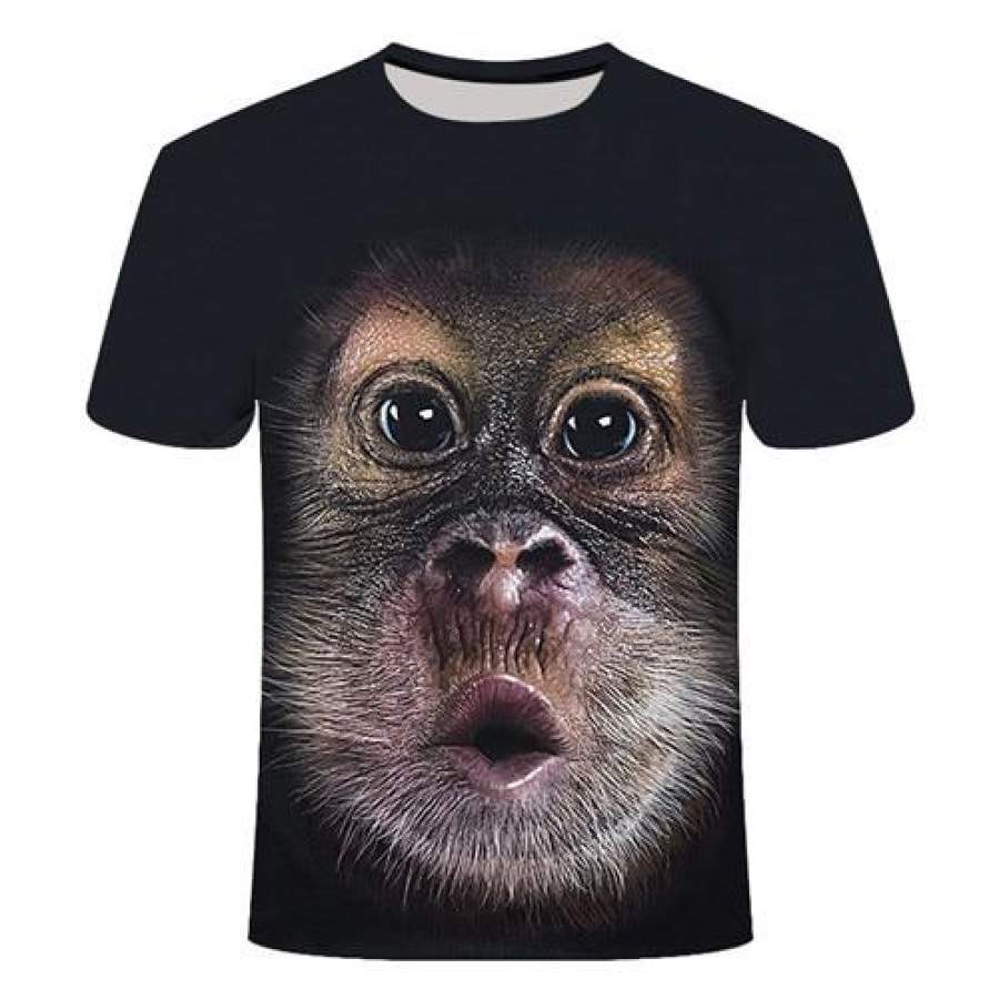 3D Printed Animal Monkey Tshirt