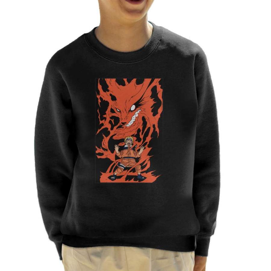 Naruto Nine Tailed Fox Rage Kid’s Sweatshirt